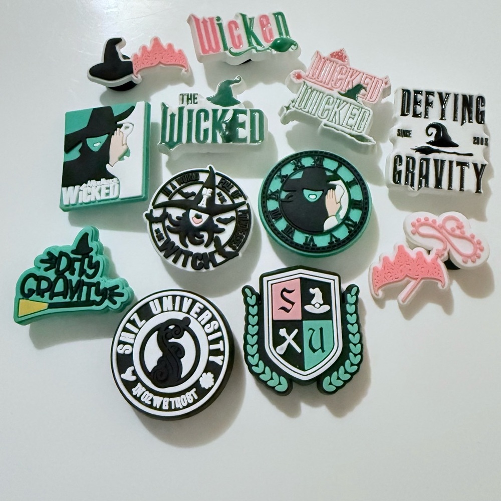 12 Wicked Croc Charms Jibbit Shoe Charms Disney Croc Charms